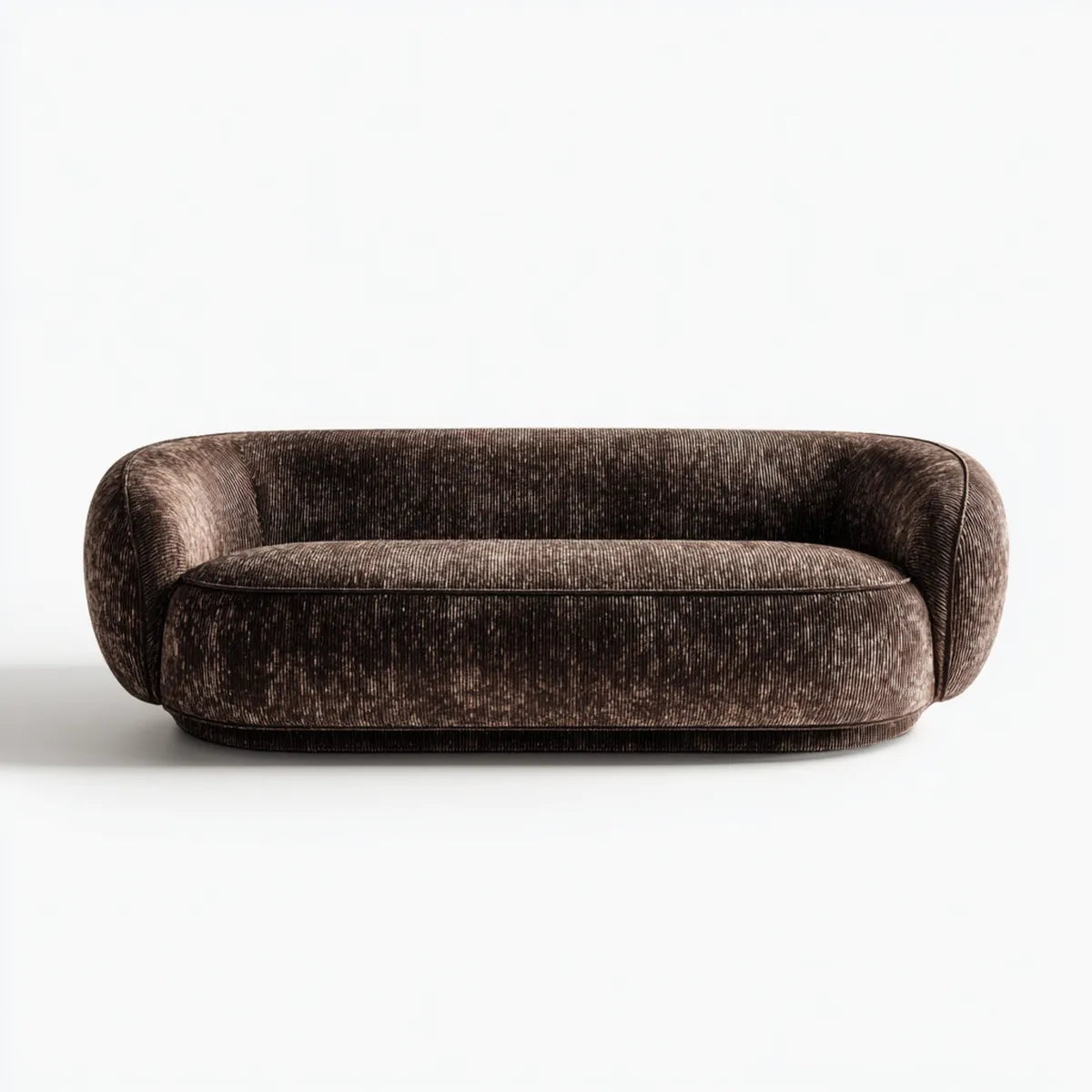 Sofa, 2-fotelowa sofa Brązowy 180 x 90 x 72 cm okrągłe poliestrowe kordy