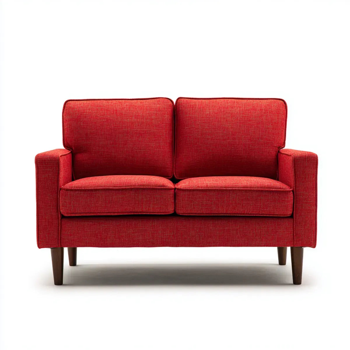 Sofa, Czerwona sofa w kształcie prostokątnym 140 x 80 x 85 cm