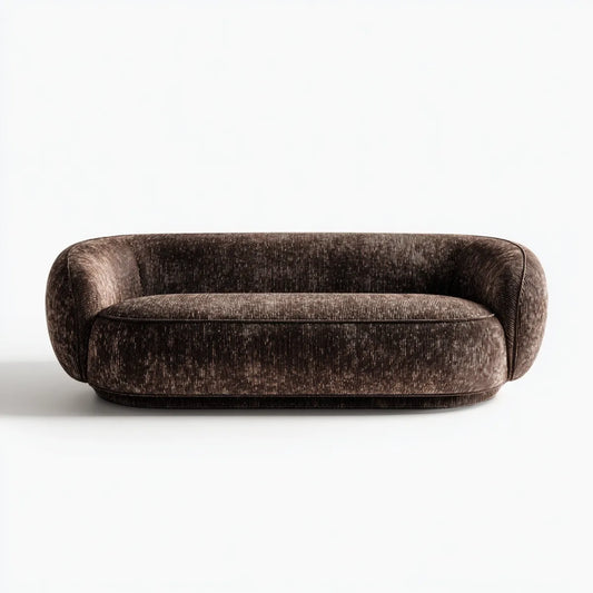 Sofa, 2-fotelowa sofa Brązowy 180 x 90 x 72 cm okrągłe poliestrowe kordy
