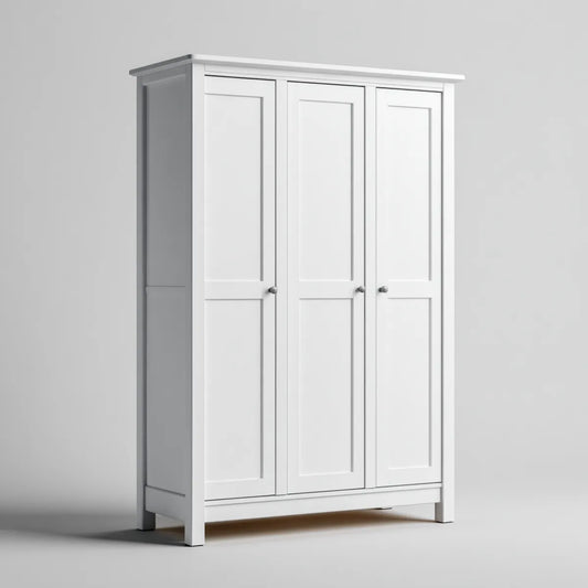 Szafa, Odzież biała 120 x 55 x 190 cm płyta wiórowa MDF prostokątna